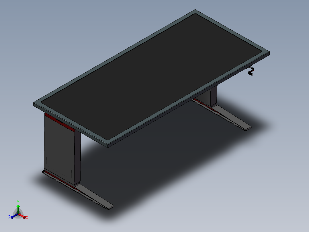 液压升降工作台正等轴测图