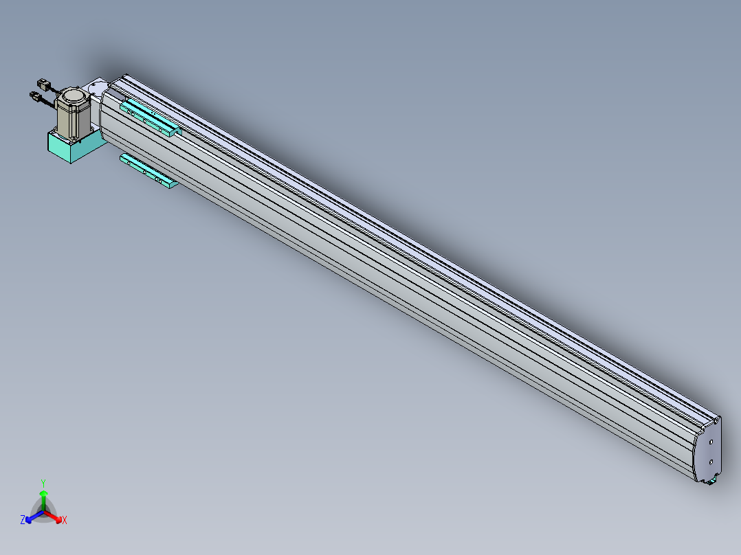威洛博VBF同步带传动一般环境VBF14-L45-S1400-BLU-ZP40-C3主视图