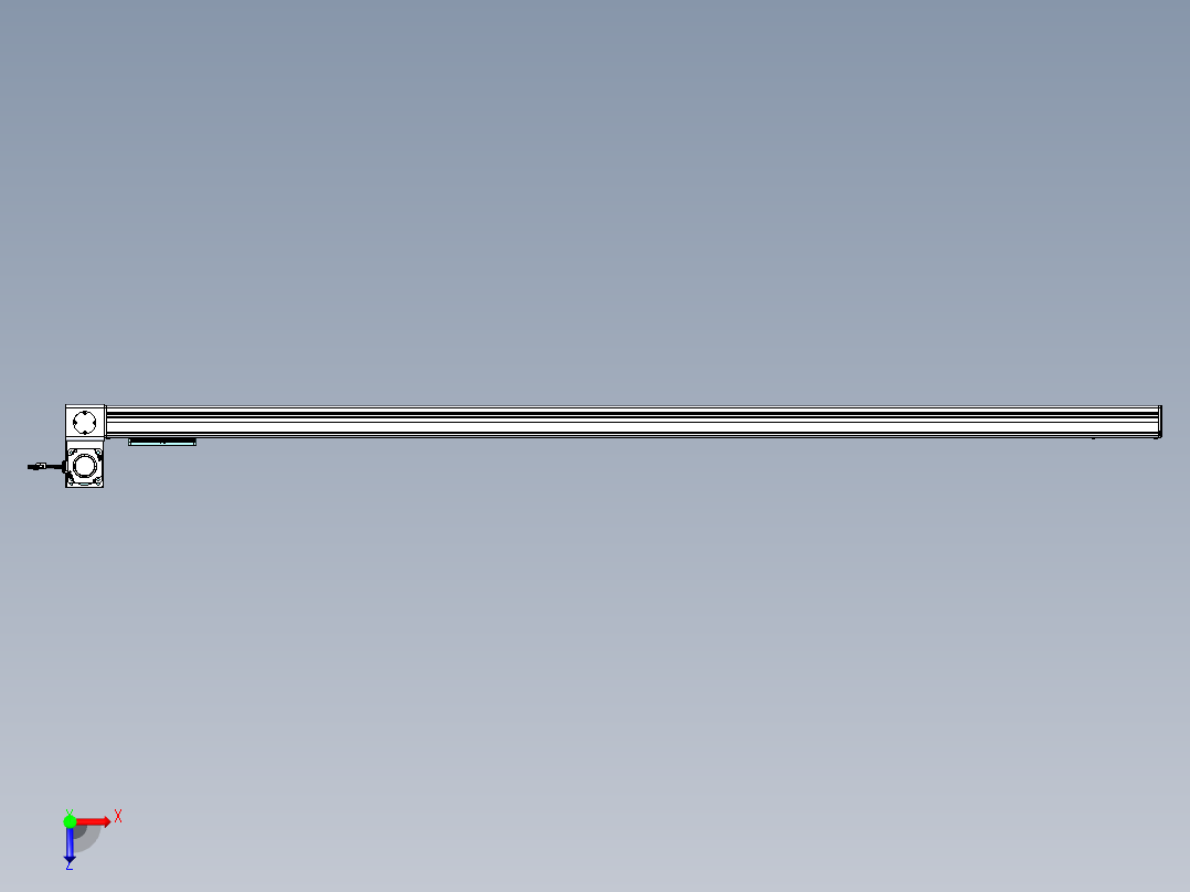 威洛博VBC同步带传动一无尘环境VBC14-L45-S2200-BLU-ZP75-C3俯视图
