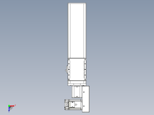 同步带全封闭直线模组TPA-HCB-105D-90-L250-MR-Y-P20-N3俯视缩略图