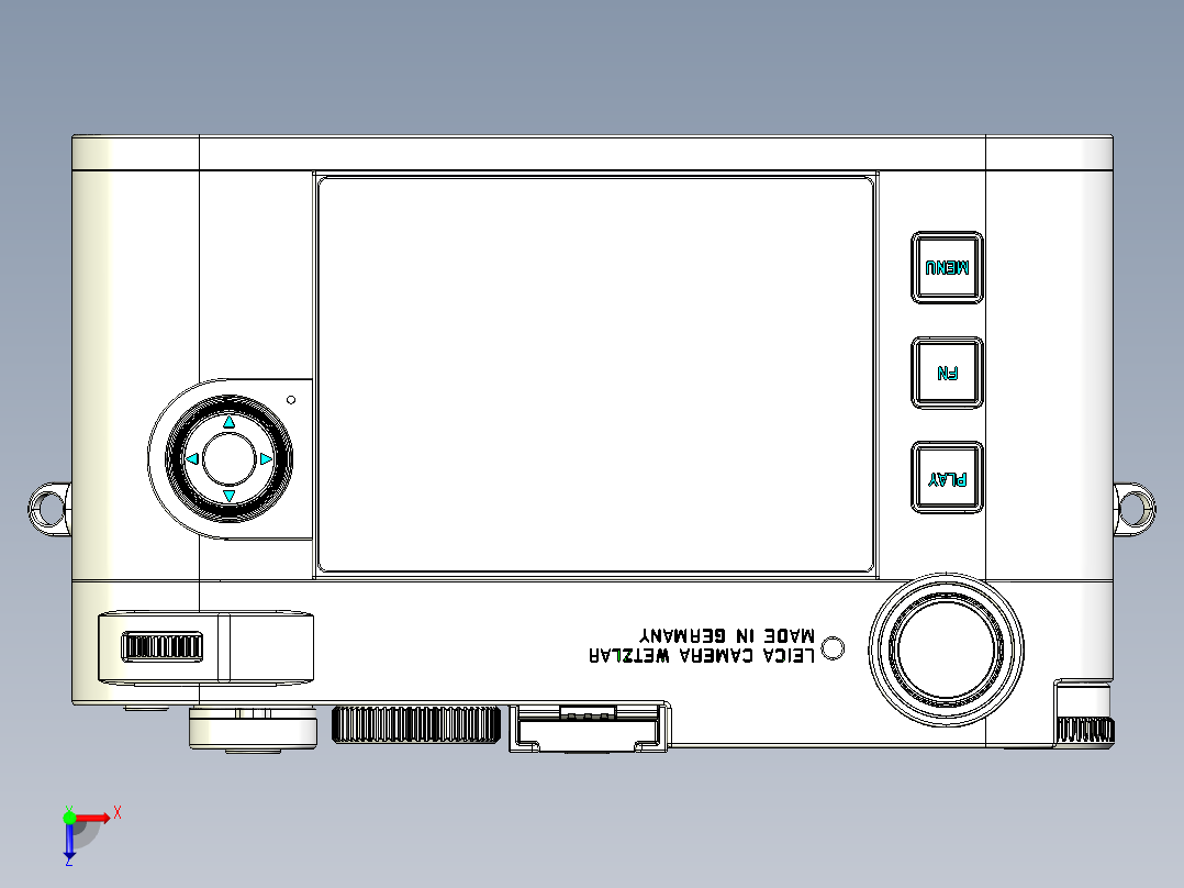 Leica徕卡M11经典相机俯视图