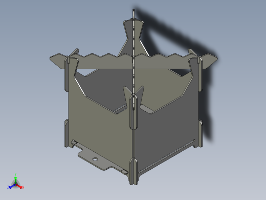 便携式扁平包装火坑