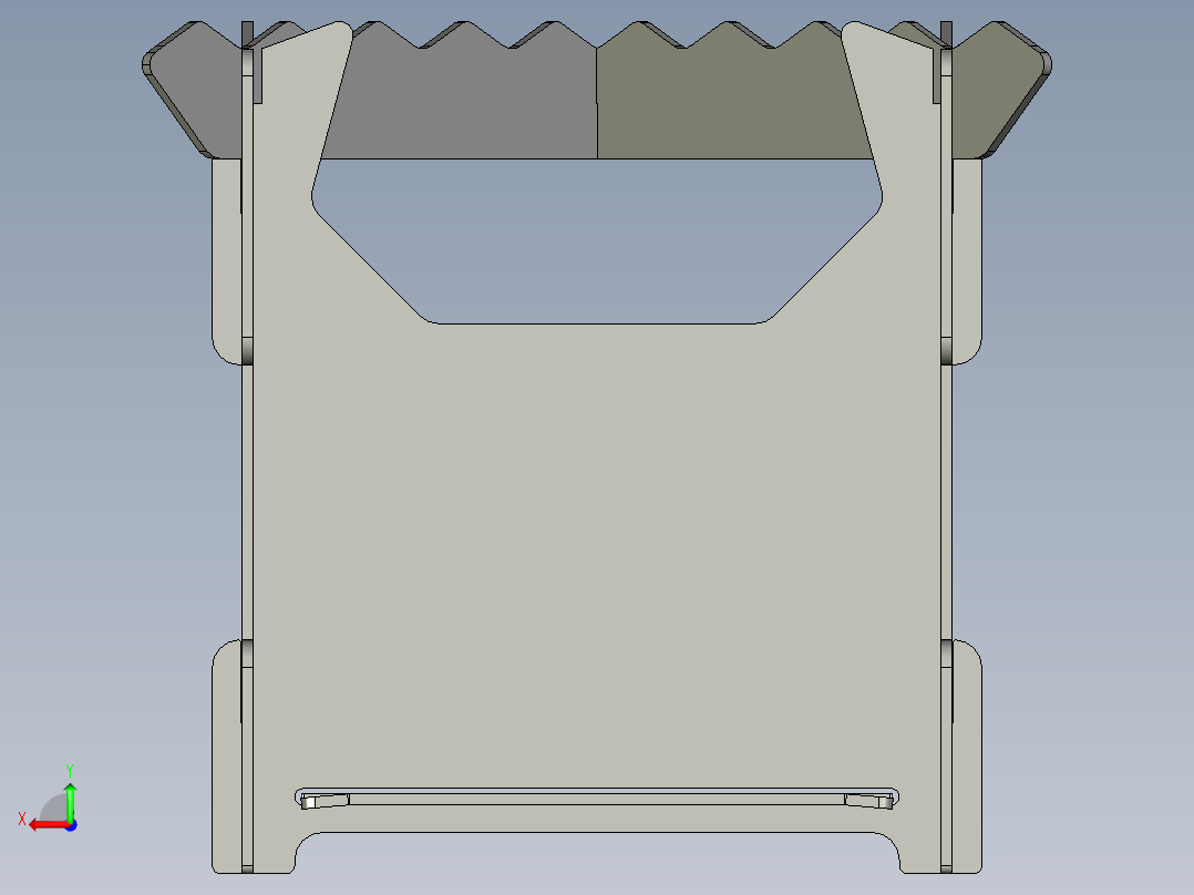 便携式扁平包装火坑后视图