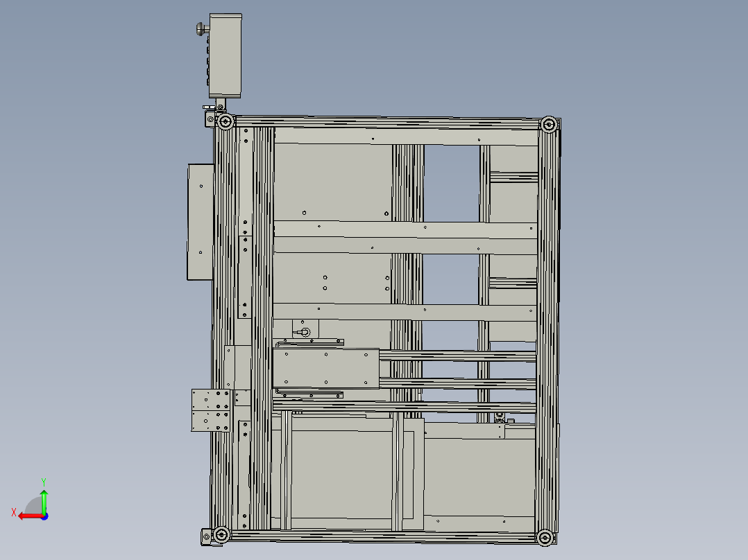 汽车座椅装配定位工装设备后视图