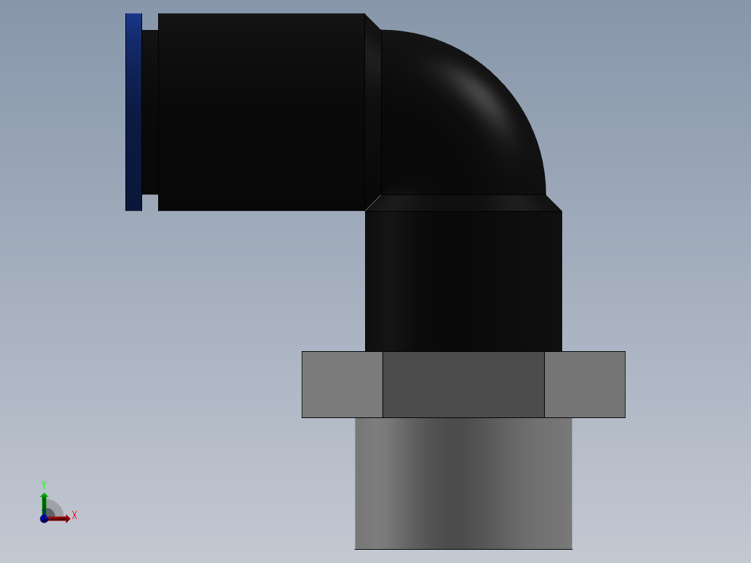 Ø6 x 1-4G COTOVELO 90° MACHO GIRAT. (C02470628)前视图