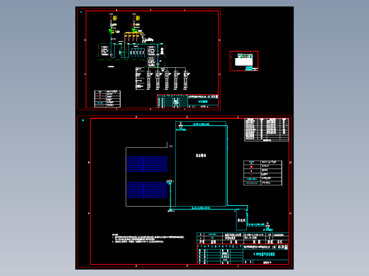 100kW光伏电站并网主接线设计cad图纸