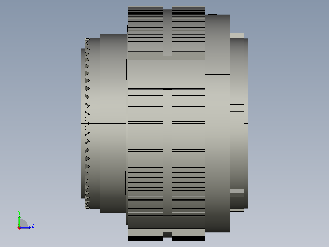 26KH35PN连接器左视图