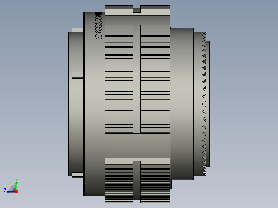 26KH35PN连接器右视图