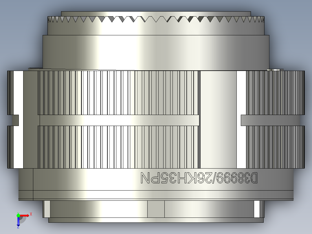 26KH35PN连接器俯视图