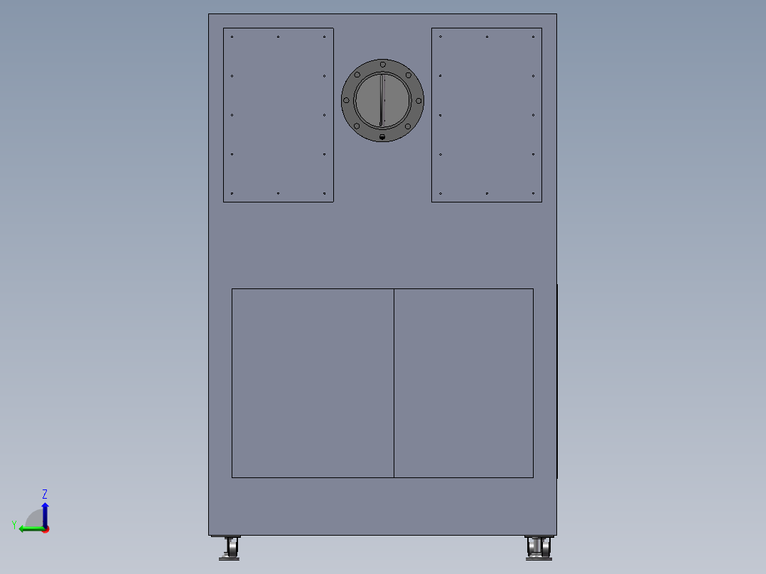 四槽硅片清洗刻蚀机后视图
