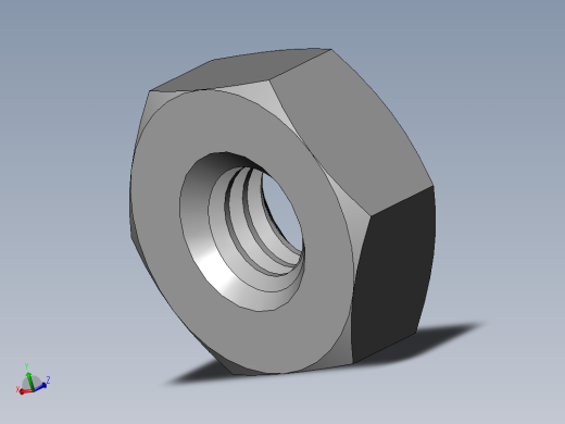 DIN 934 螺母-M2.5 Nut.SLDPRT