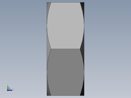 DIN 934 螺母-M2.5 Nut.SLDPRT左视缩略图