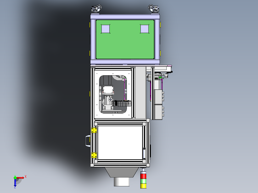 极柱焊接sw22可编辑俯视图