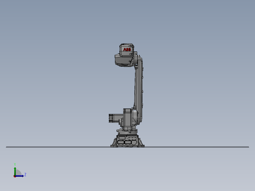 5轴机械臂左视图