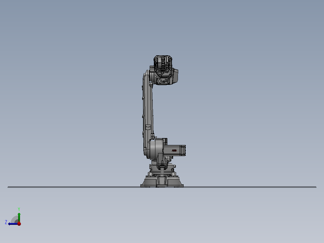 5轴机械臂右视图