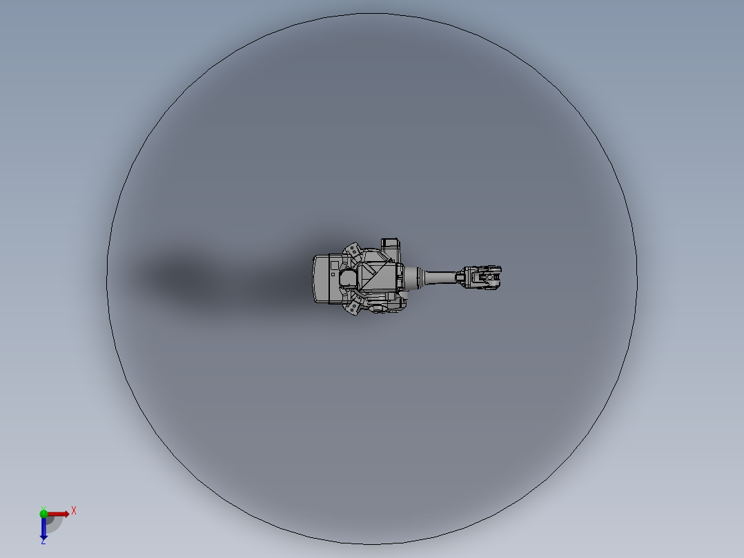 5轴机械臂俯视图