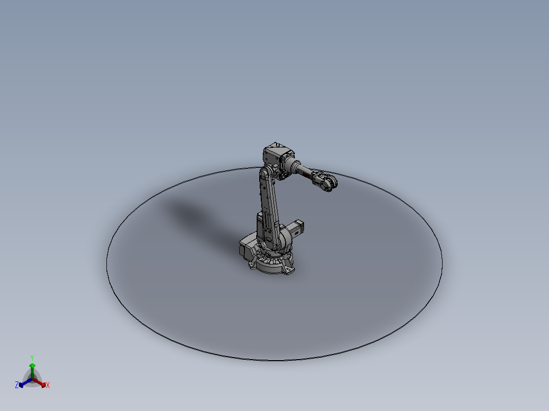 5轴机械臂正等轴测图