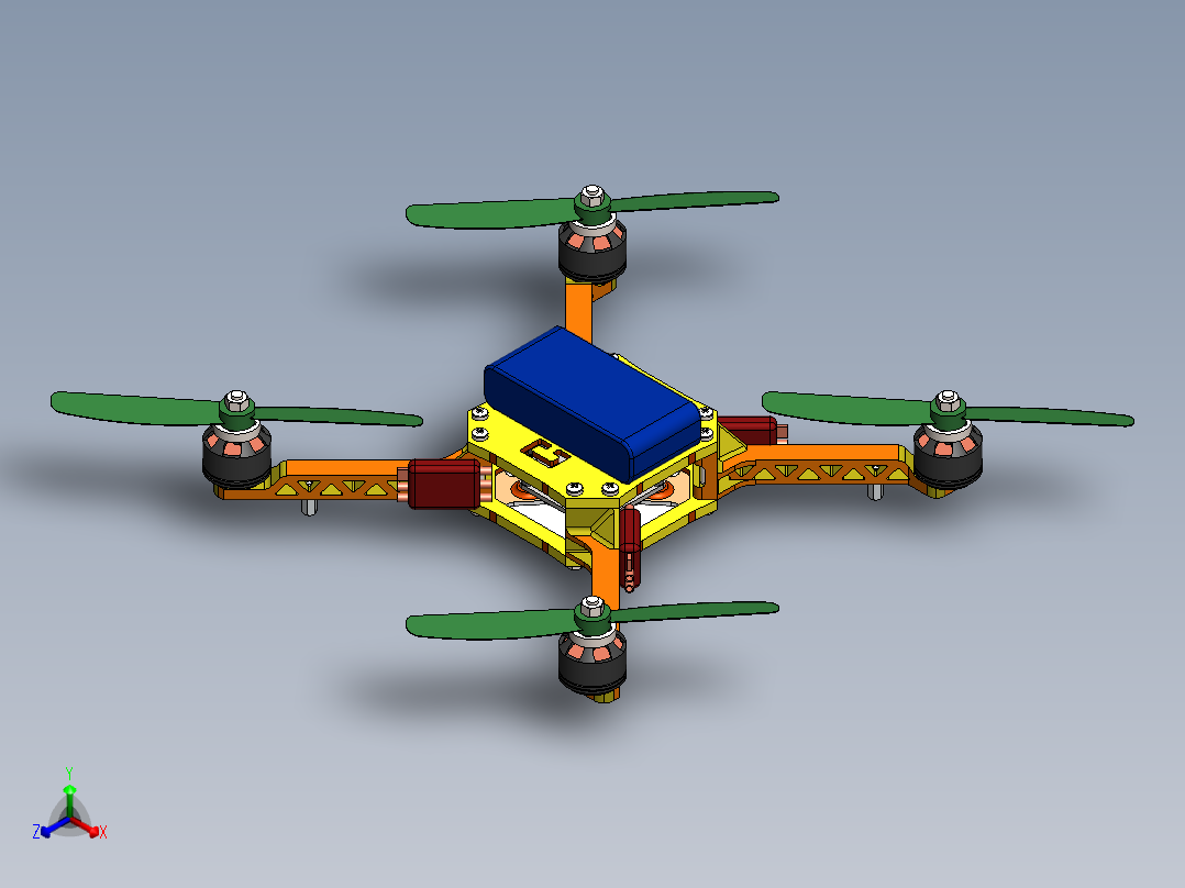 无人机正等轴测图