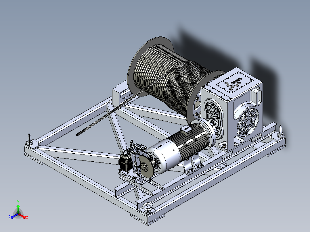 塔式起重机起重装置3D数模图纸 STEP格式