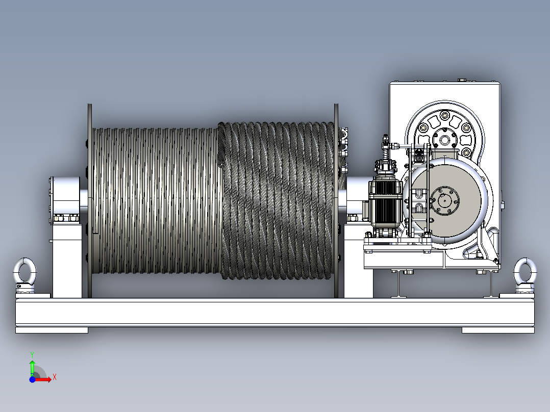 塔式起重机起重装置3D数模图纸 STEP格式前视图