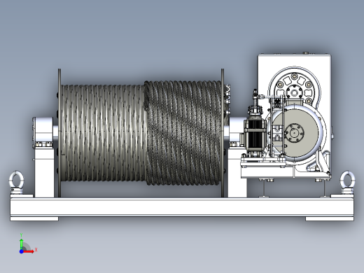 塔式起重机起重装置3D数模图纸 STEP格式前视缩略图