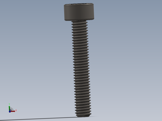 Screw_DIN_912_M3x18F_A2.SLDPRT公制内六角螺钉