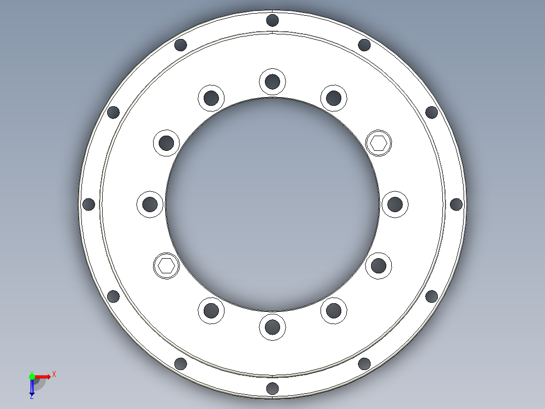 洛阳菜克精密轴承 KP005俯视图