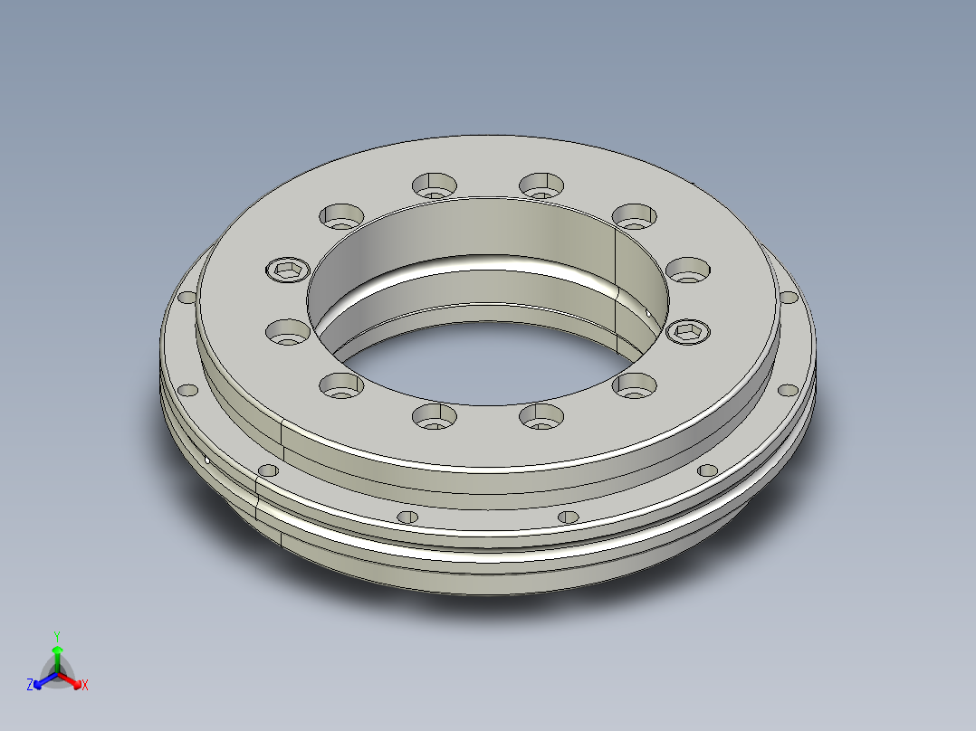 洛阳菜克精密轴承 KP005正等轴测图