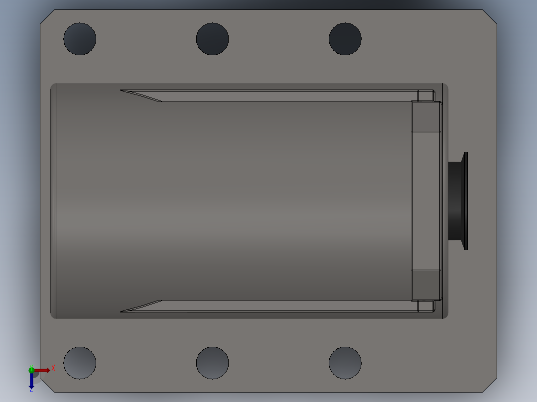 剪板机油缸 PBJ系列 3款俯视图
