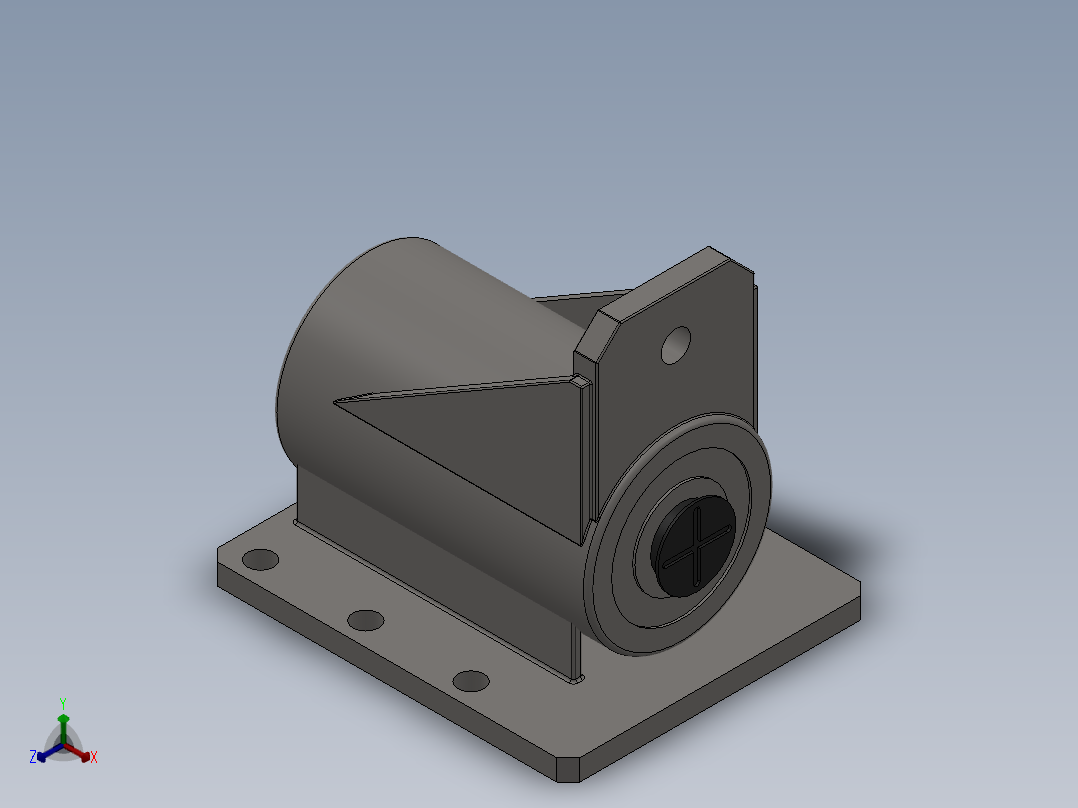 剪板机油缸 PBJ系列 3款正等轴测图