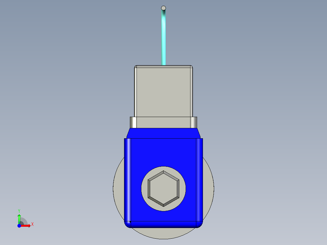 液体电磁阀前视图