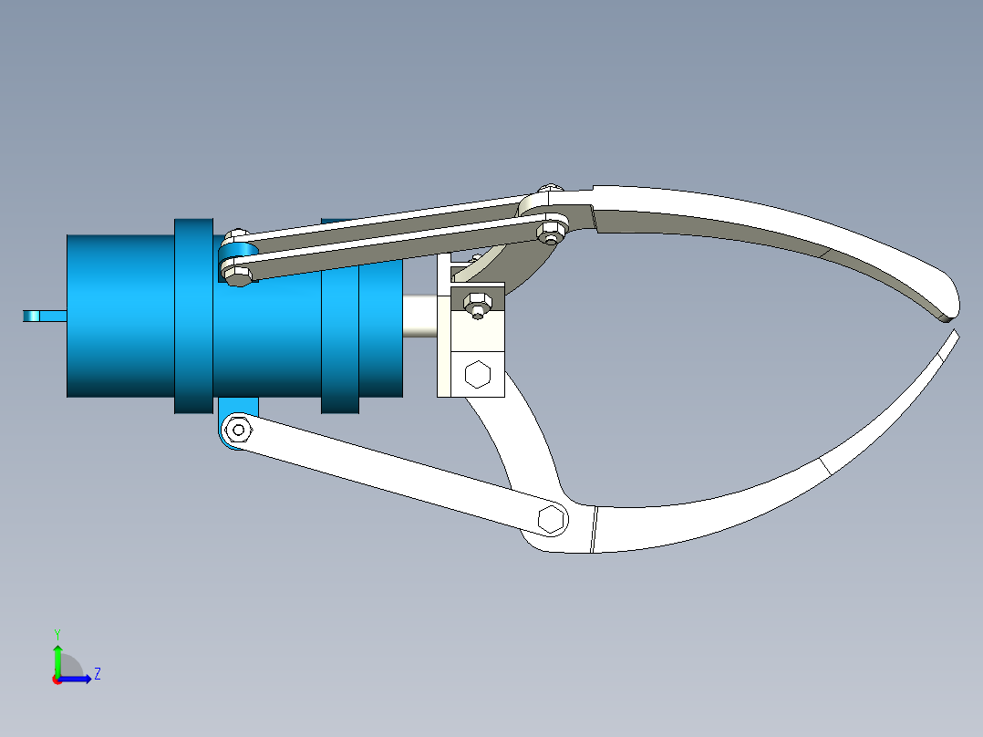 三爪夹具左视图