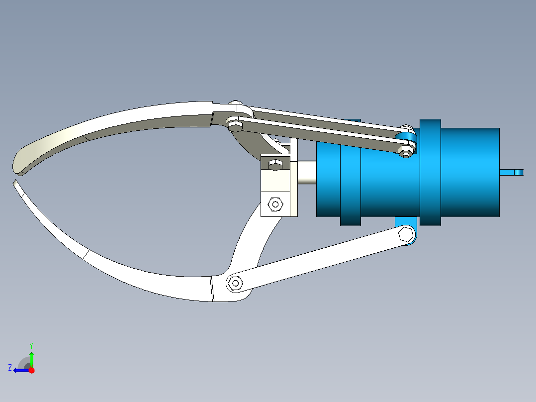 三爪夹具右视图