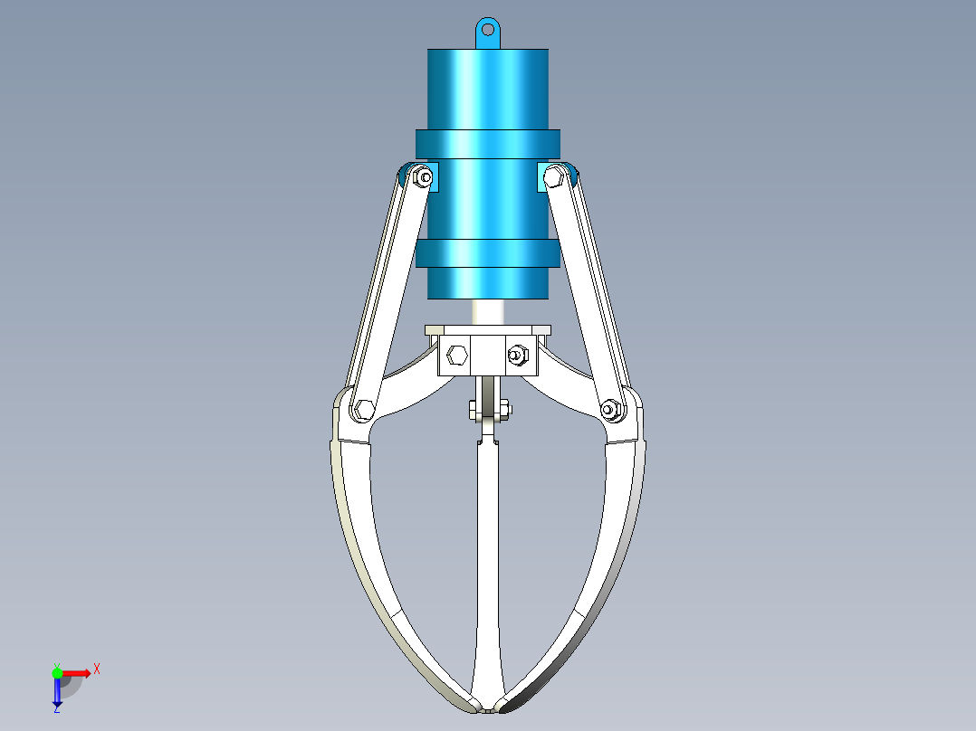 三爪夹具俯视图