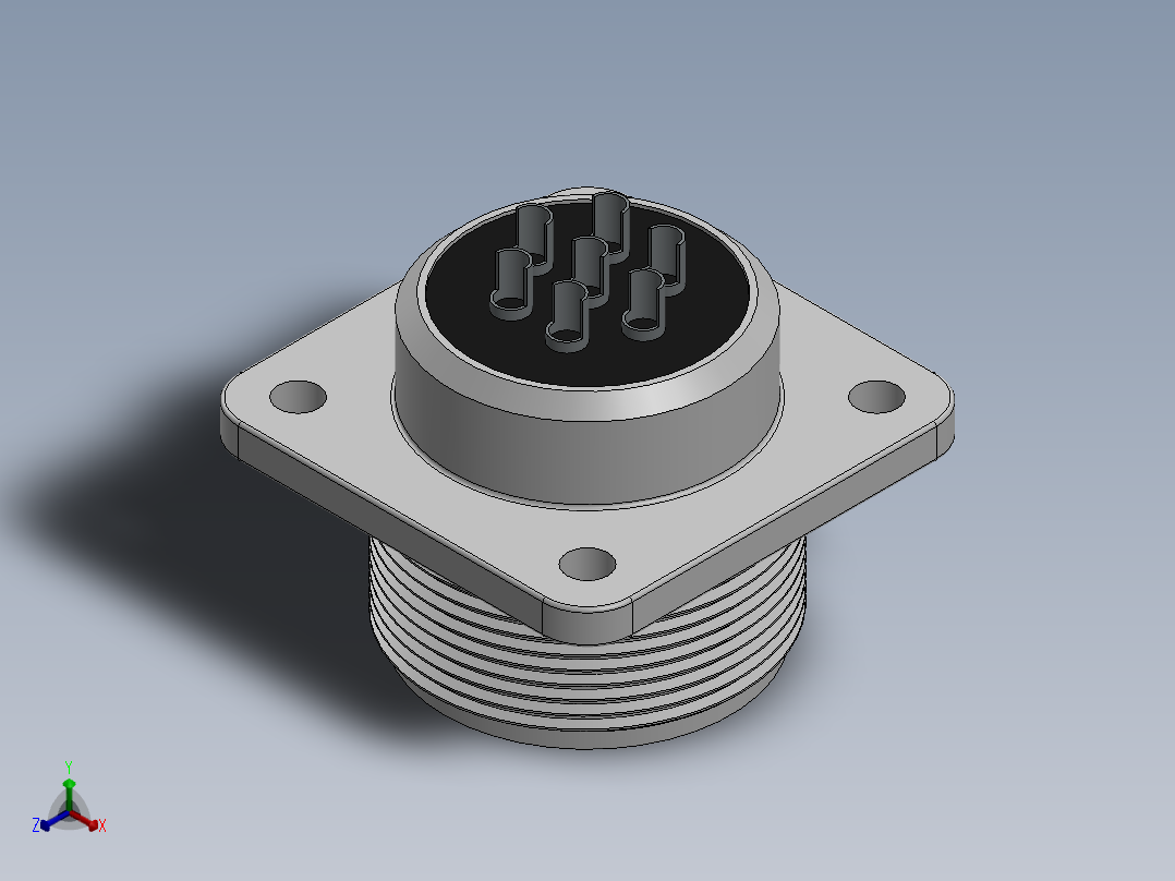 接插件(221)正等轴测图