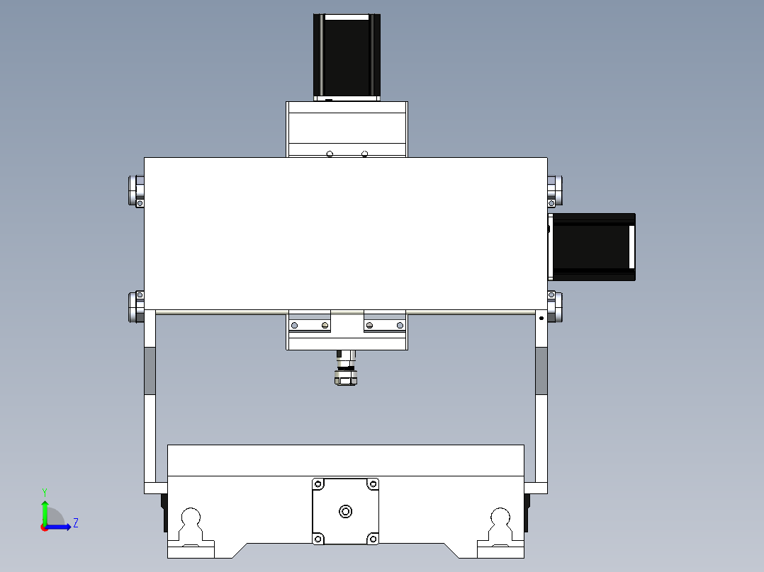 A3003583-数控铣床左视图