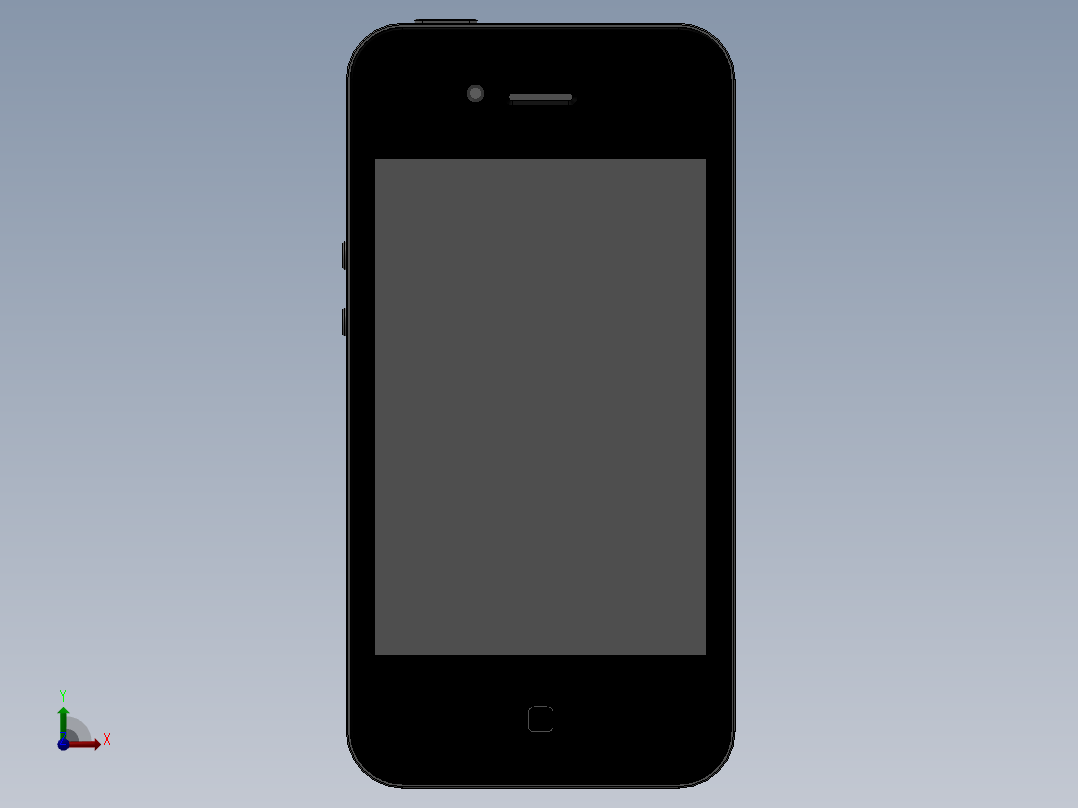 我的Iphone模型前视图
