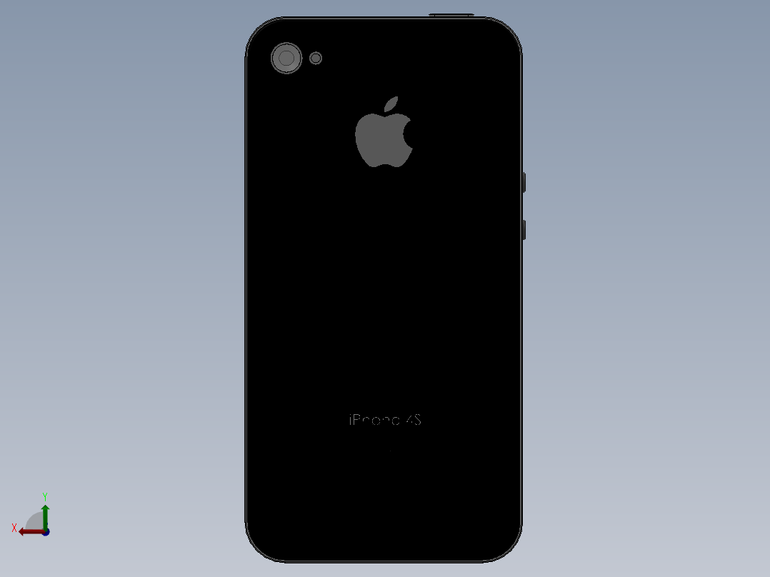 我的Iphone模型后视图