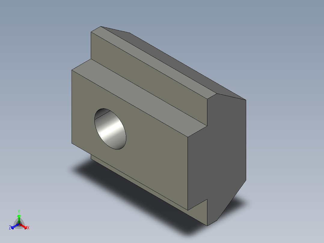 MISUMI铝型材T型螺母 HNTU8-6正等轴测图