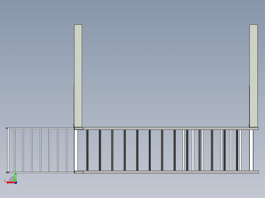 带 U-Be 的钢楼梯后视缩略图