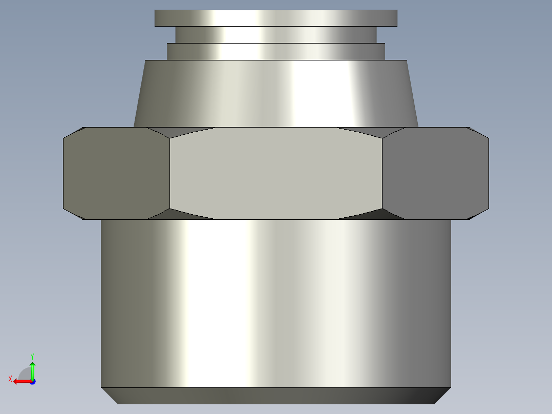 气动接头G1_2-8后视图