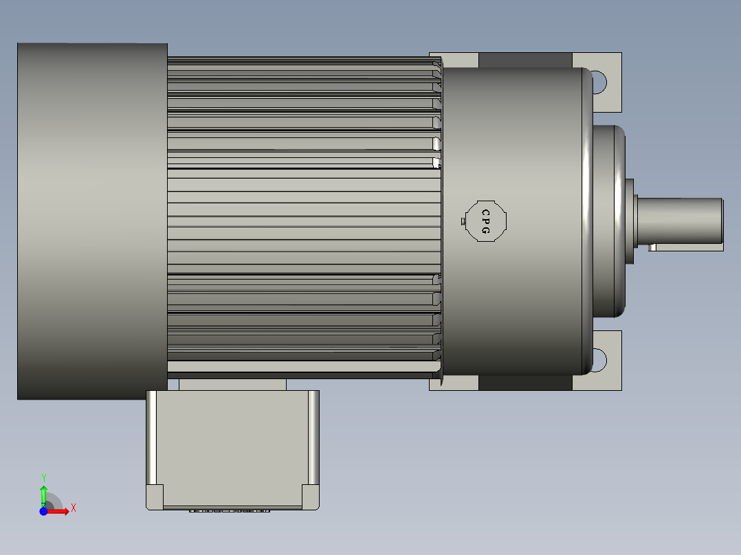 CH400-(3-10)S三相马达减速机CH400-(3-10)S前视图