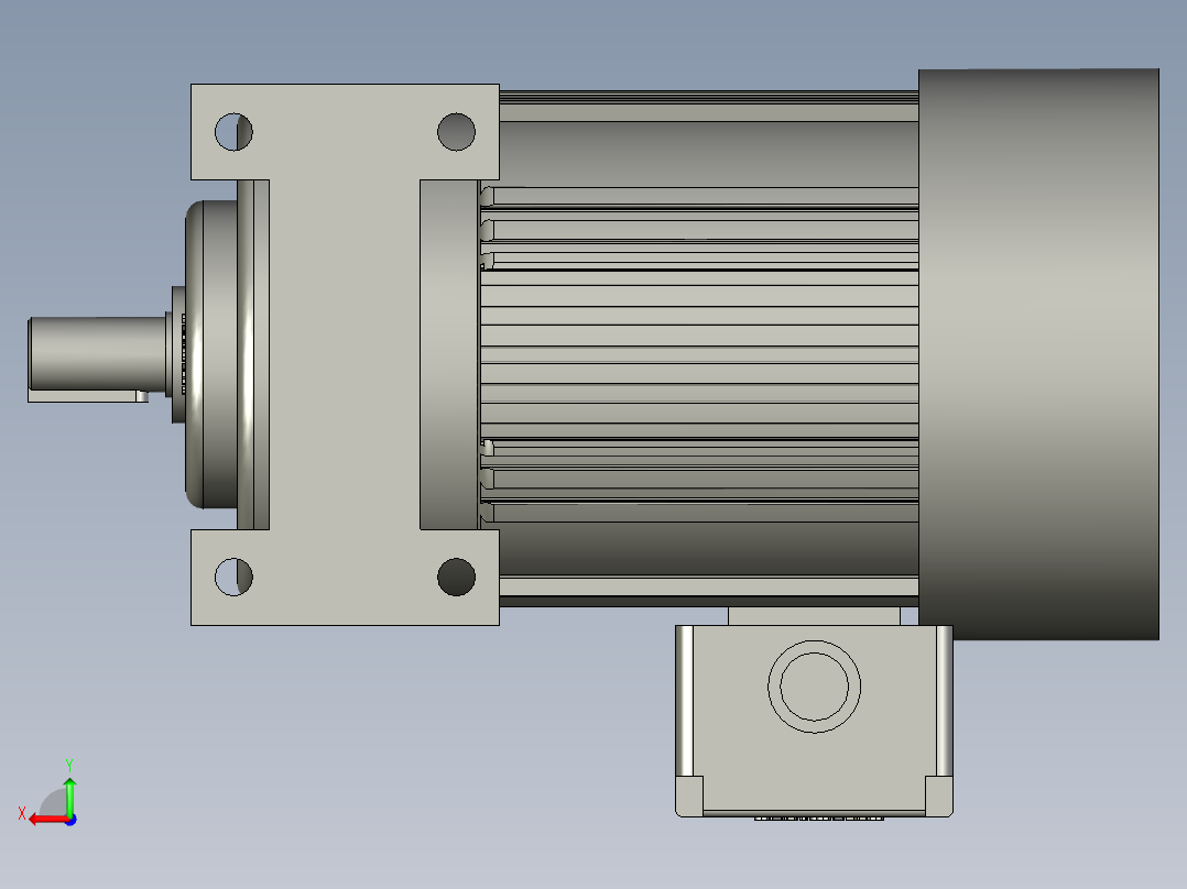 CH400-(3-10)S三相马达减速机CH400-(3-10)S后视图