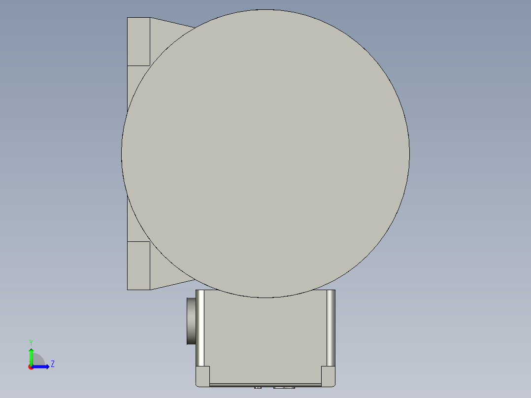 CH400-(3-10)S三相马达减速机CH400-(3-10)S左视图