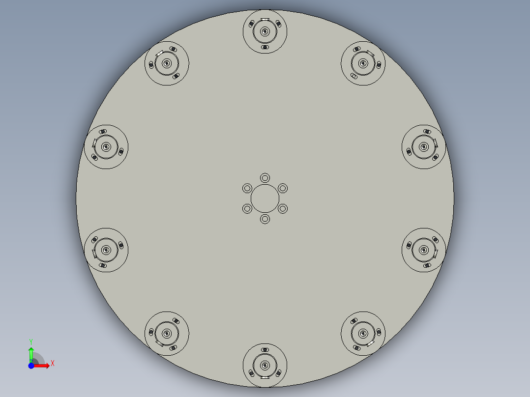 CCDJS-00转盘装配前视图