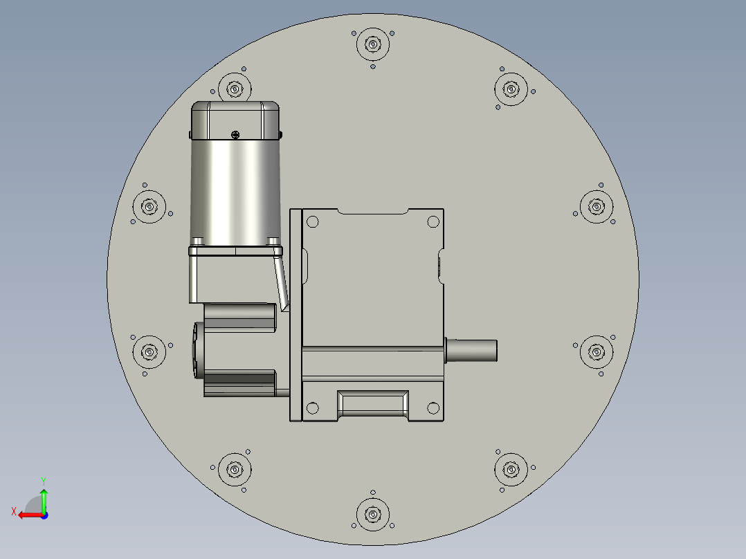 CCDJS-00转盘装配后视图