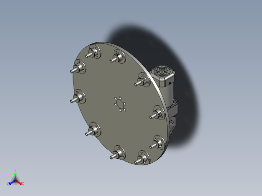 CCDJS-00转盘装配正等轴测缩略图