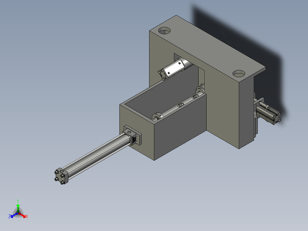 后端面封堵装置正等轴测图