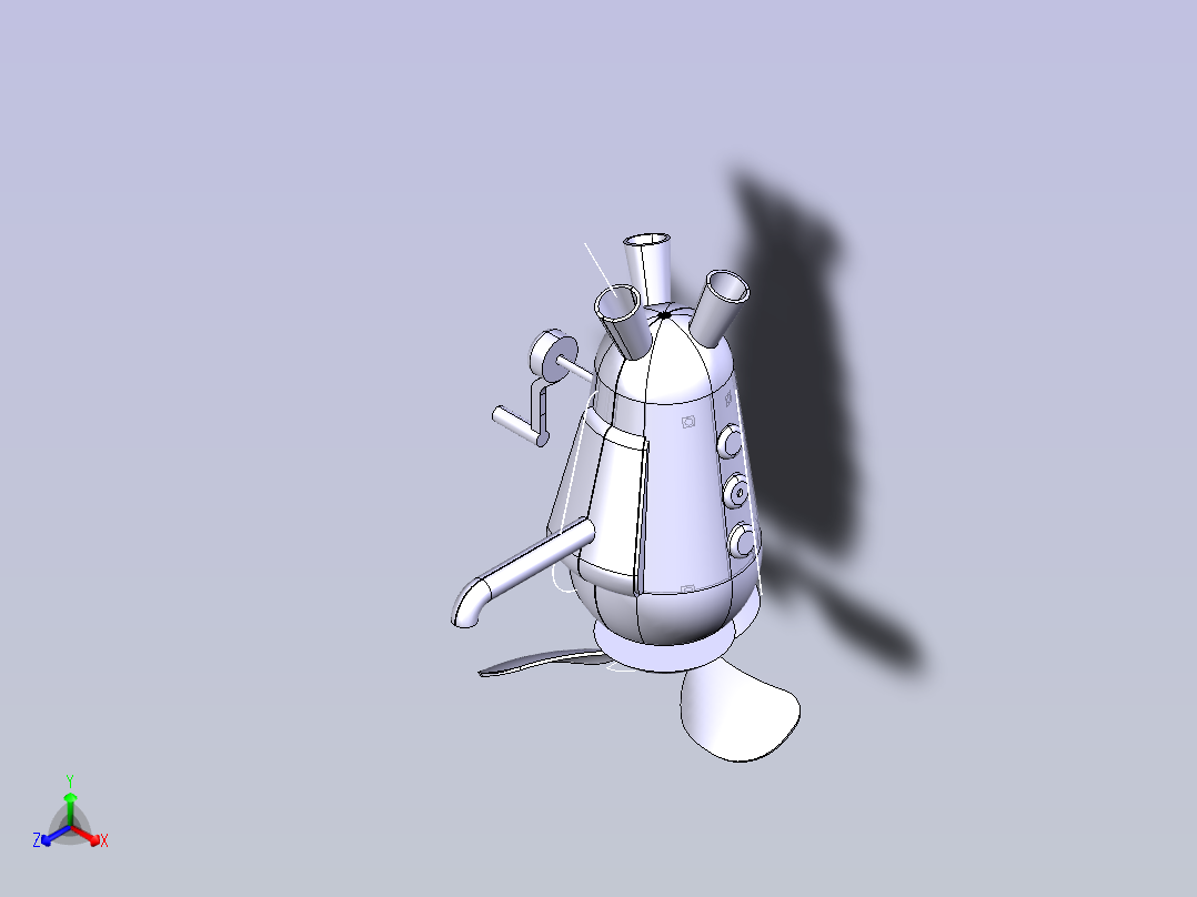 潜艇型手摇风扇-- 576633--5主视图