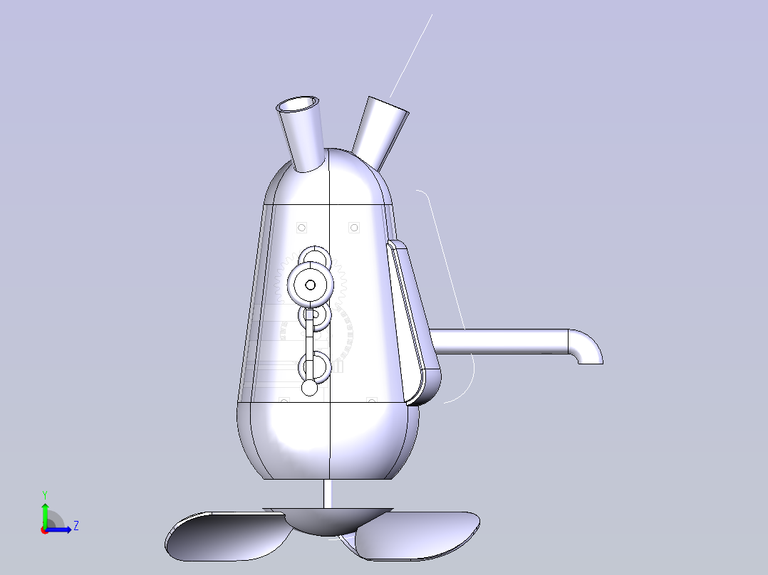 潜艇型手摇风扇-- 576633--5左视图